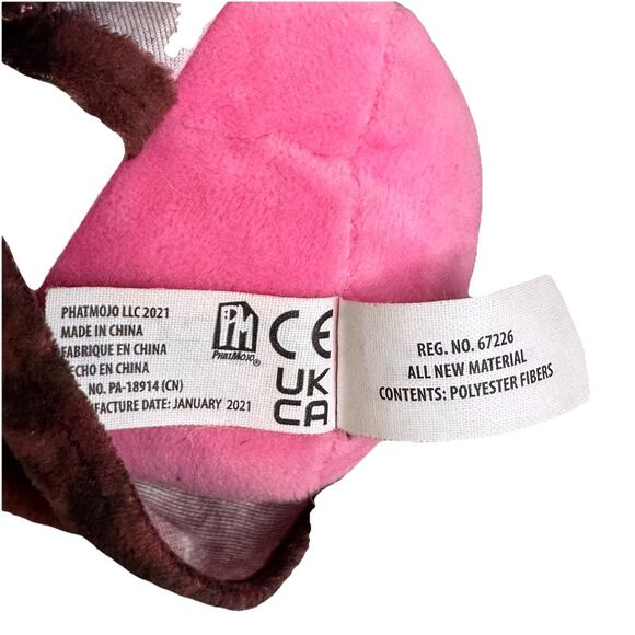 Piggy Georgy Plush 2021 Minitoon Original Toy Stuffed Pig Soft Pink Red Eye - Picture 7 of 7